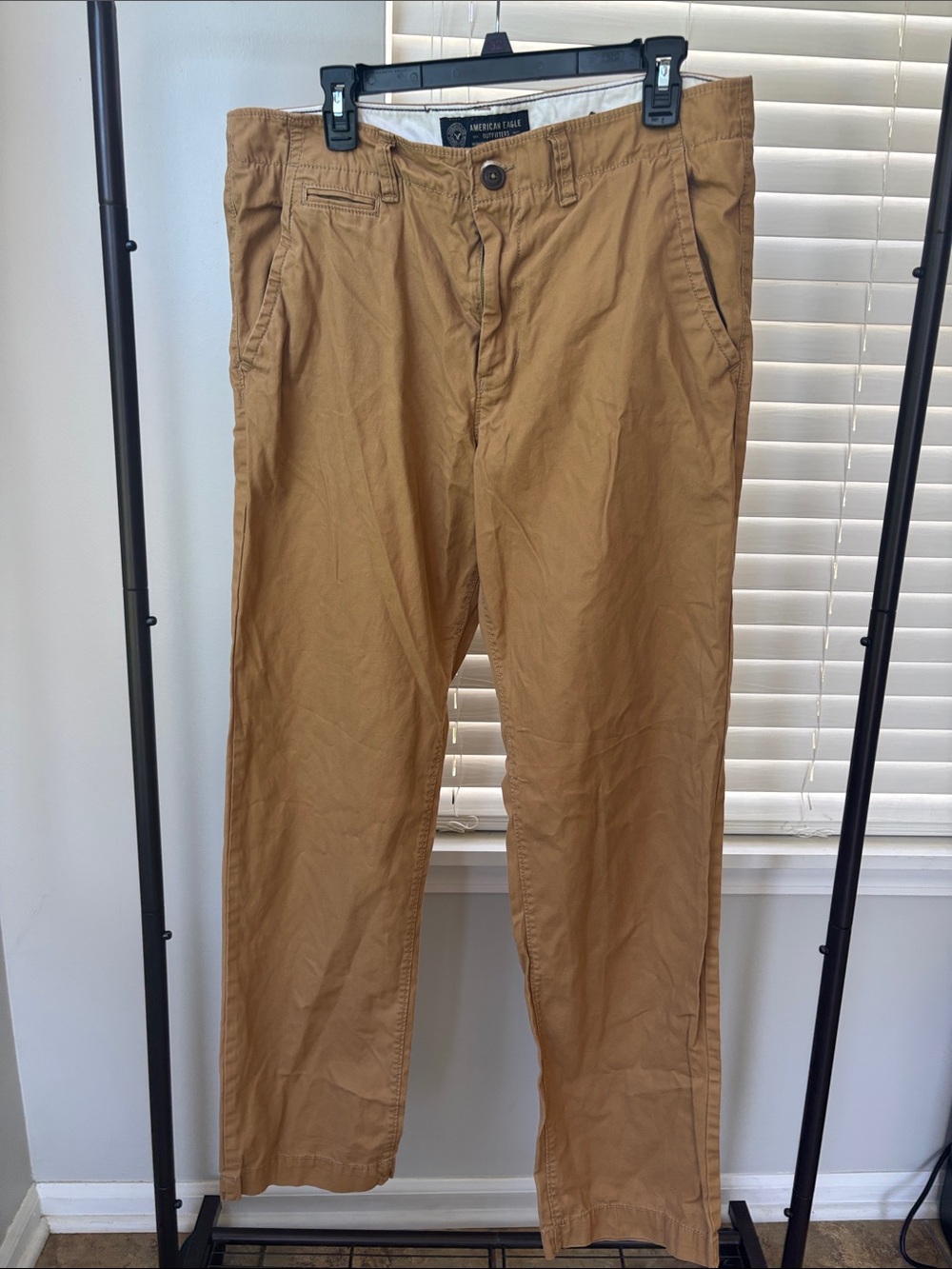 American Eagle Outfitters Men's Brown-Tan Chino Pants